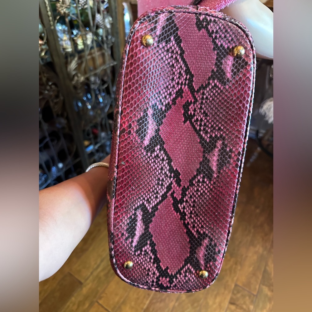 Stunning Gucci Python Horsebit 2 Way Tote - image 6